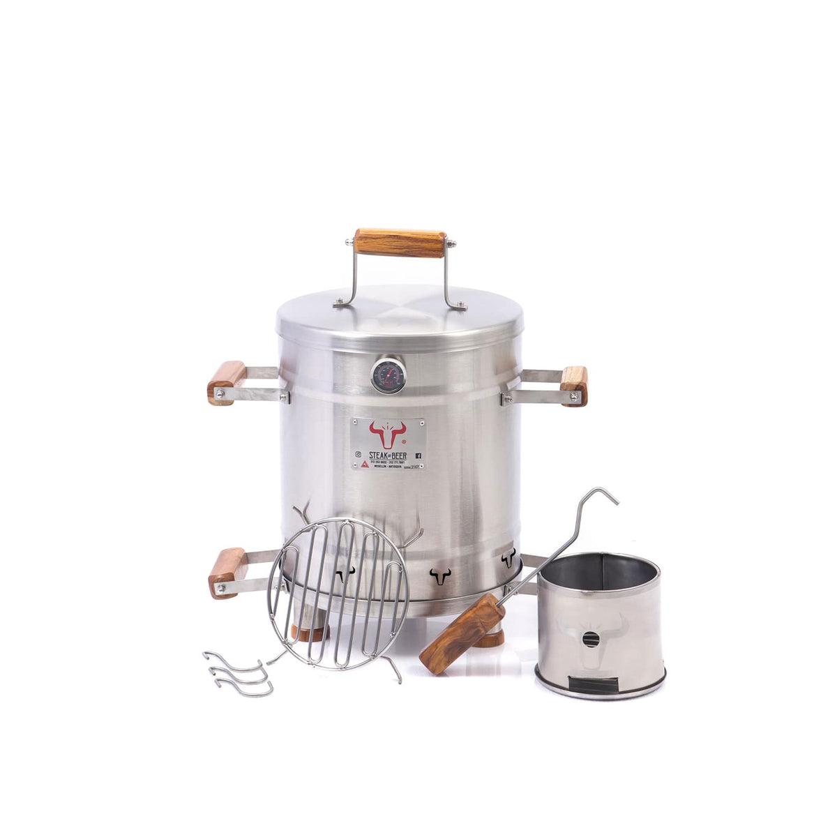 Barril Asador pequeño 12 Libras INOX PREMIUM