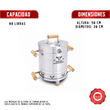 Barril Asador Tamaño Mini 8 Libras - Línea INOX