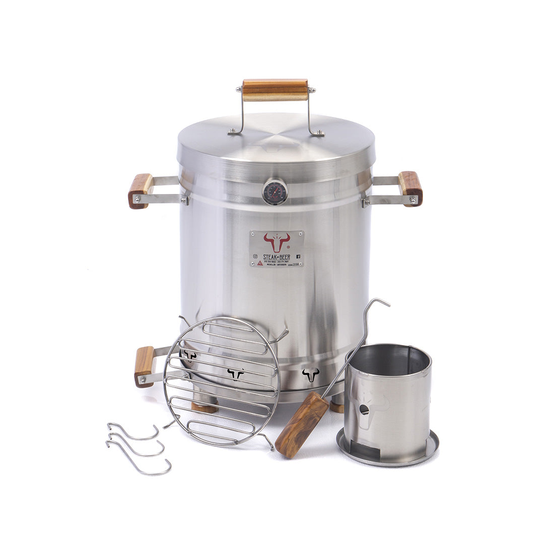 Barril Asador Mediano 28 libras INOX Premium