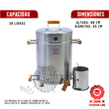 Barril Asador Grande 38 libras INOX Premium